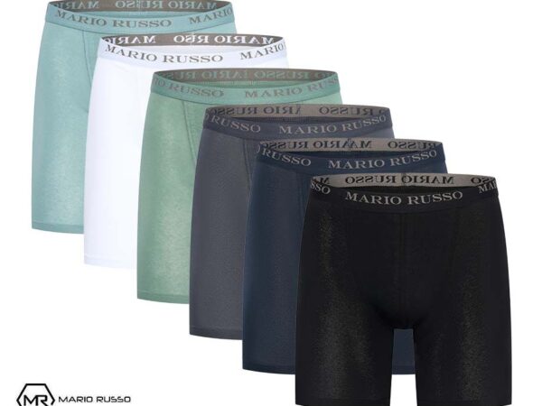 6-Pack Mario Russo Boxers Met Lange Pijp - Extra Comfortabel! ...