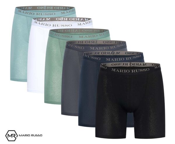 6-Pack Mario Russo Boxers Met Lange Pijp - Extra Comfortabel! ...