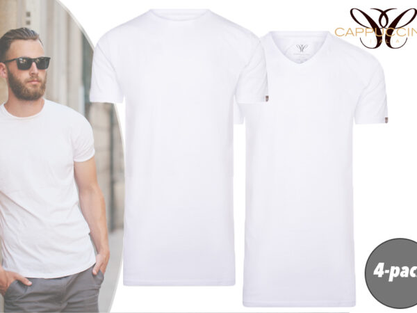 Witte T-shirts heren in de aanbieding