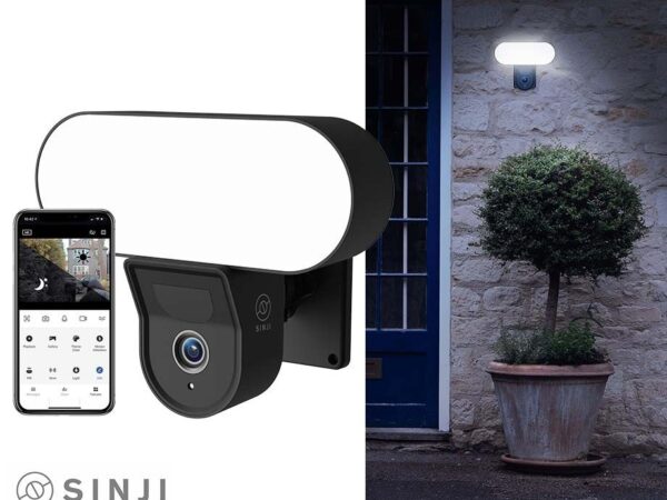 Sinji Smart Floodlight Camera - Beveilig Je Huis Met Bewegingsdetectie En F ...