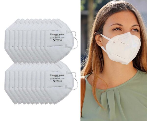 Set Van 20 FFP2 5-laagse Mondmaskers - Door Experts Aanbevolen! ...