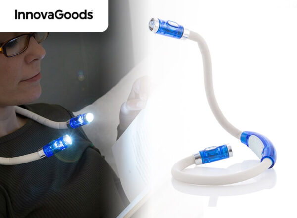 InnovaGoods Ledleeslamp voor de Nek
