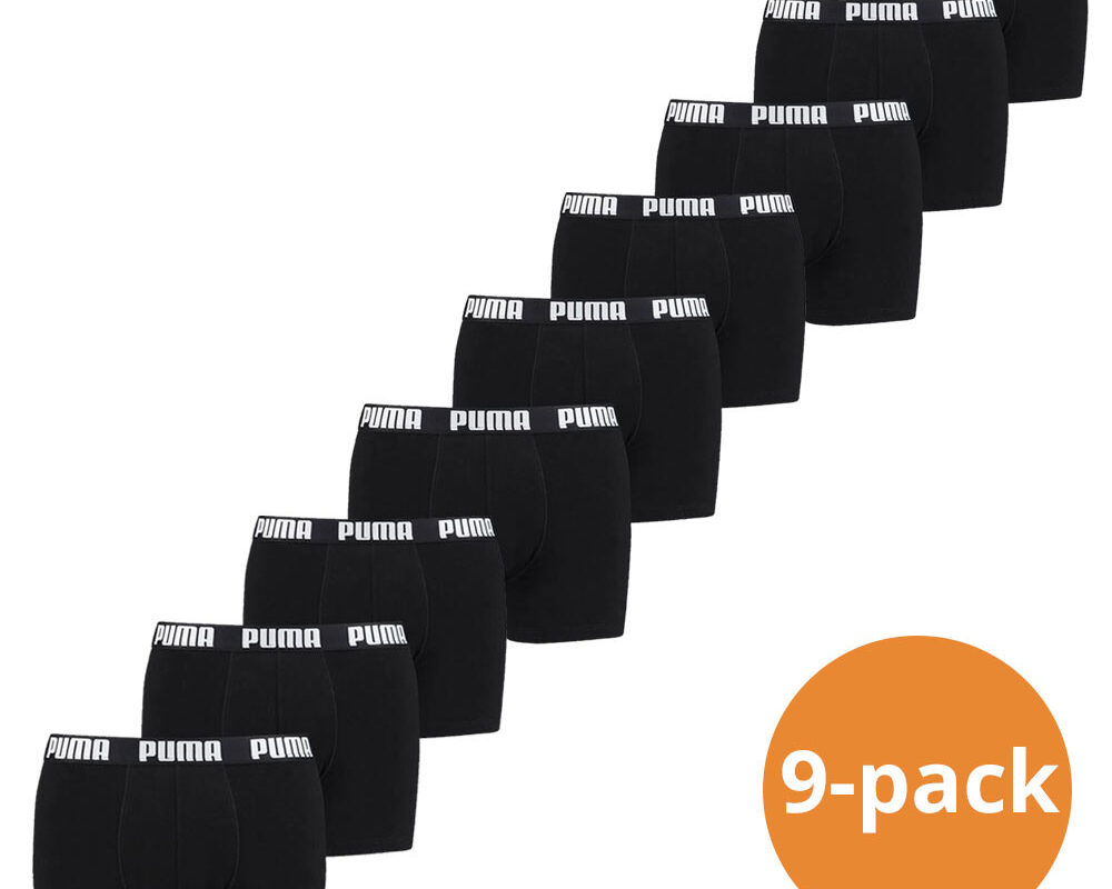 Puma Boxershorts Everyday Black 9-pack
