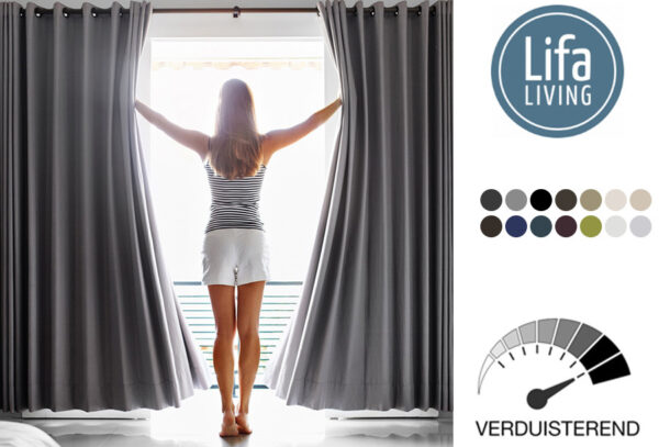 50% korting - Lifa Living verduisterende gordijnen