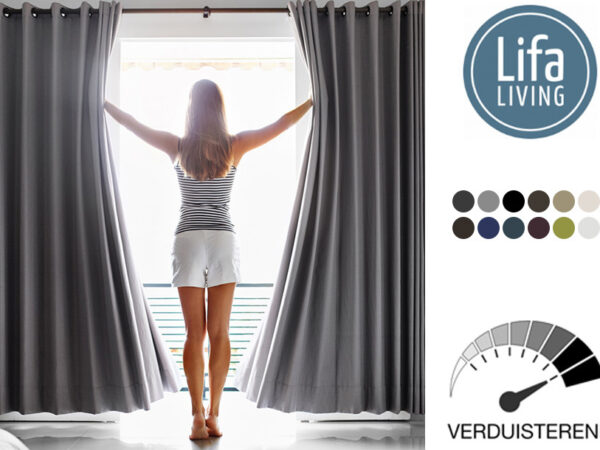 50% korting - Lifa Living verduisterende gordijnen