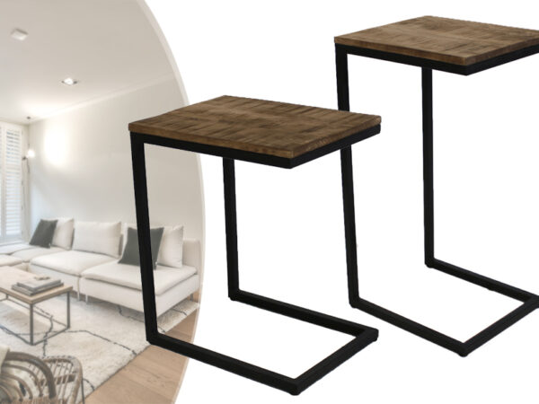 Bijzettafels hoog en laag model met korting!