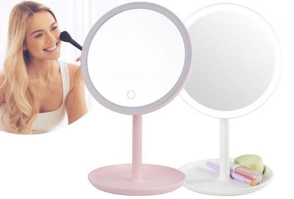 Verlichte make-up spiegel in de korting!