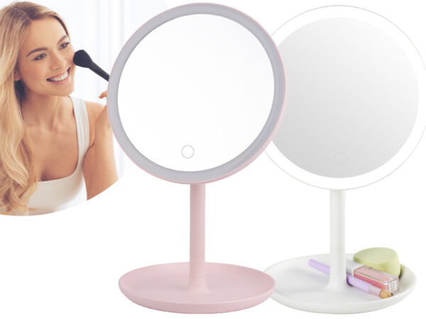 Verlichte make-up spiegel in de korting!