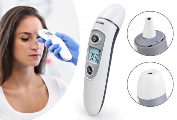 Voorhoofd- en oorthermometer met 55% korting