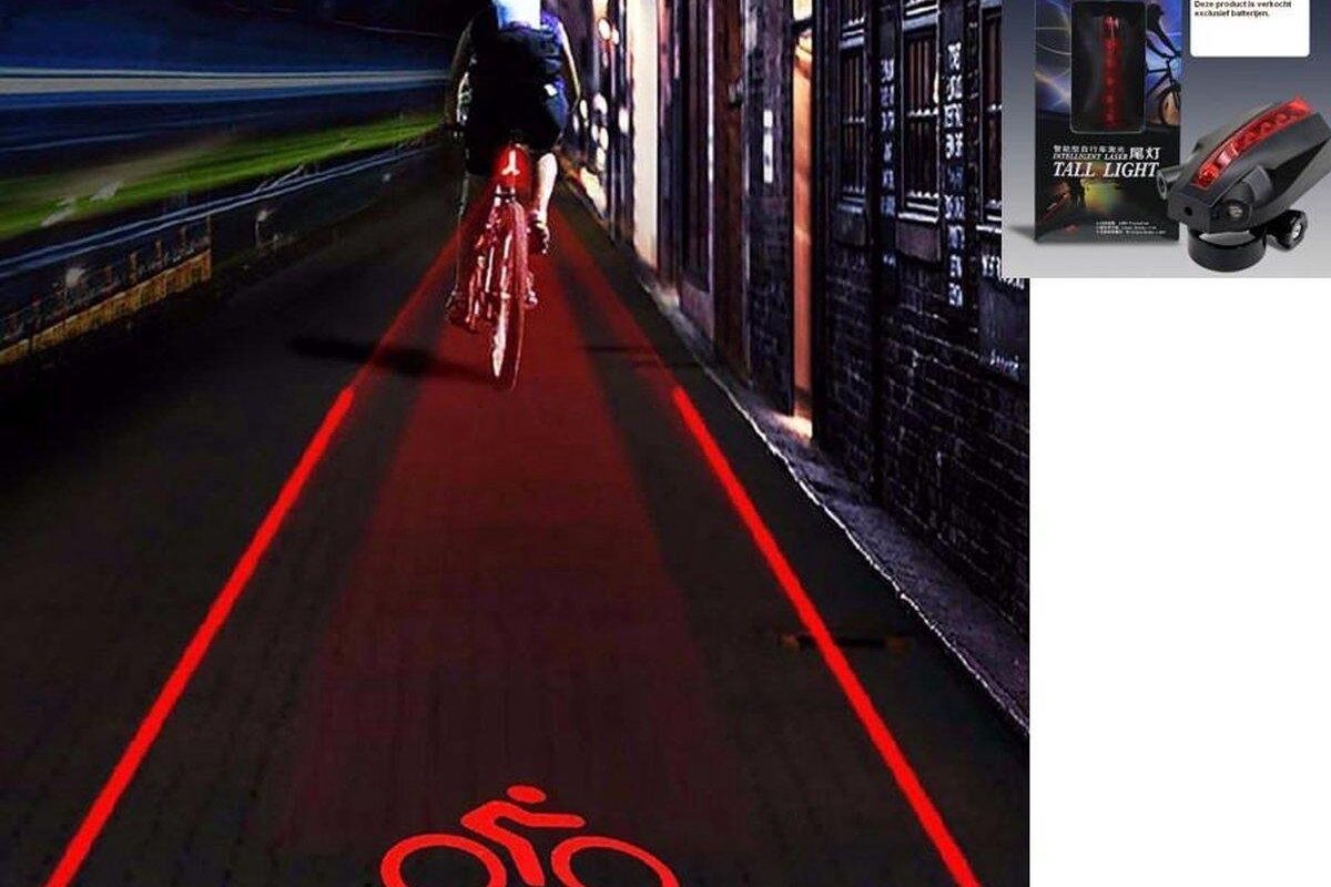 LED Fiets Verlichting Met Laser