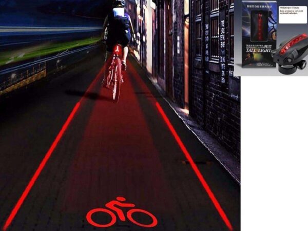 LED Fiets Verlichting Met Laser