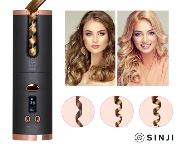 Sinji Automatische Föhn - Voor Golvend Niet-Pluizend Haar! ...