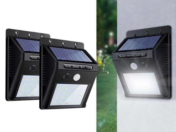 Solar 20 LED Wandlamp Met Sensor - Vandaag 1+1 GRATIS! ...