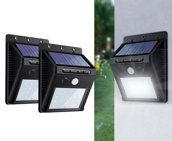 Solar 20 LED Wandlamp Met Sensor - Vandaag 1+1 GRATIS! ...