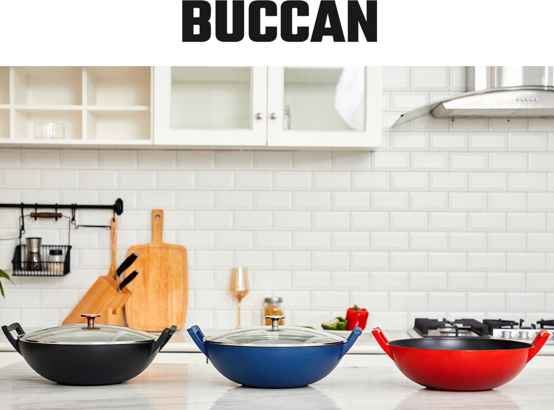 Buccan gietijzeren wokpan - 36cm