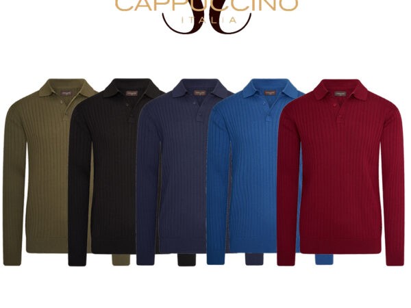 Cappuccino longsleeve polo Knit