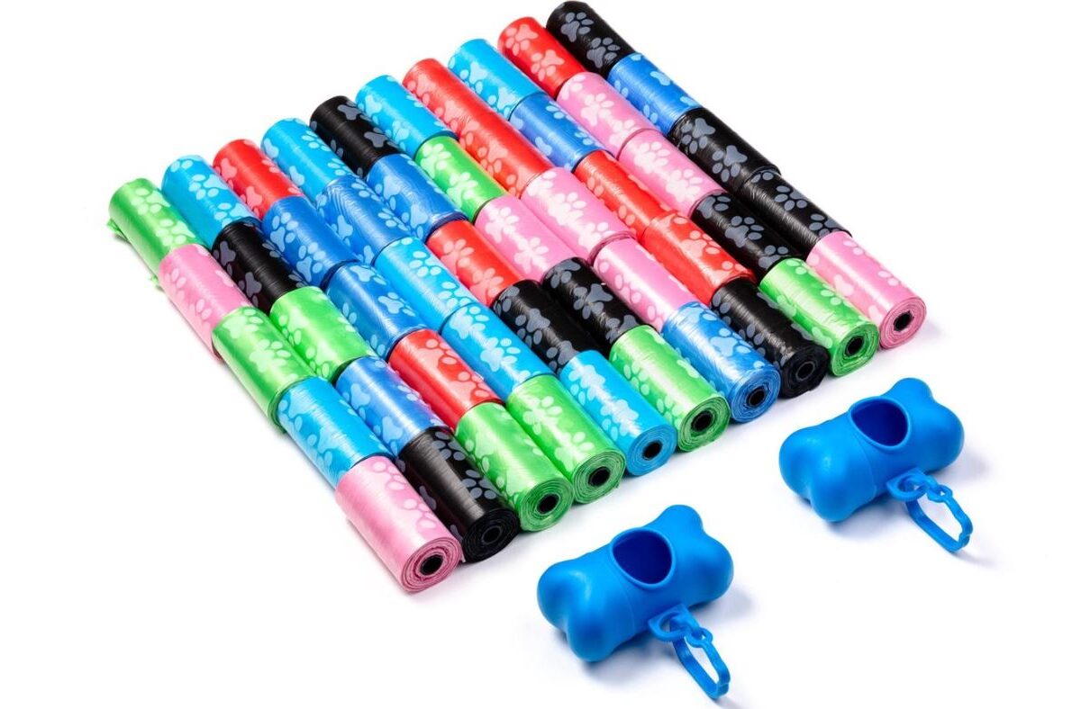 FEDEC Hondenpoepzakjes - 1000 stuks - 50 rollen - Met 2 Dispensers - Multikleur