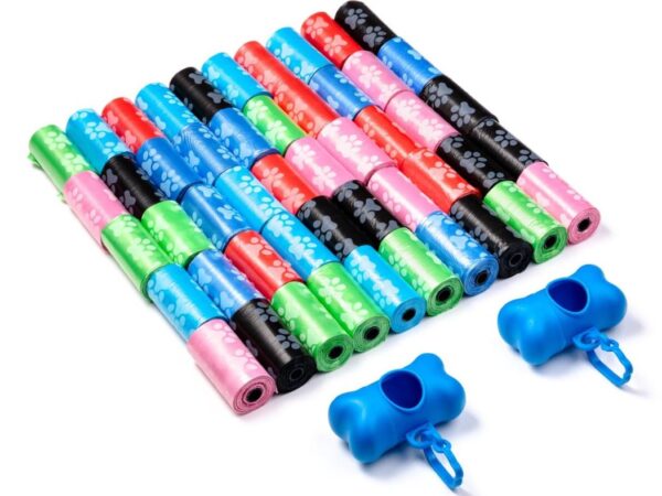 FEDEC Hondenpoepzakjes - 1000 stuks - 50 rollen - Met 2 Dispensers - Multikleur