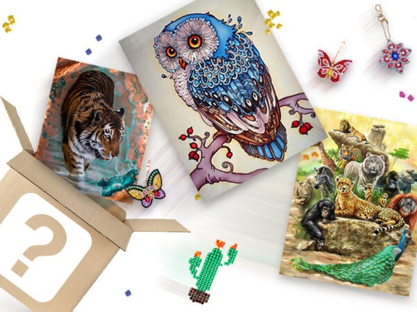 Mystery box vol Diamond painting met korting