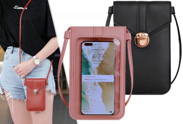 Compact tasje voor je telefoon met korting!