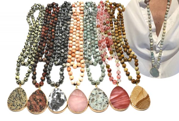 Natuursteen ketting met 50% korting!