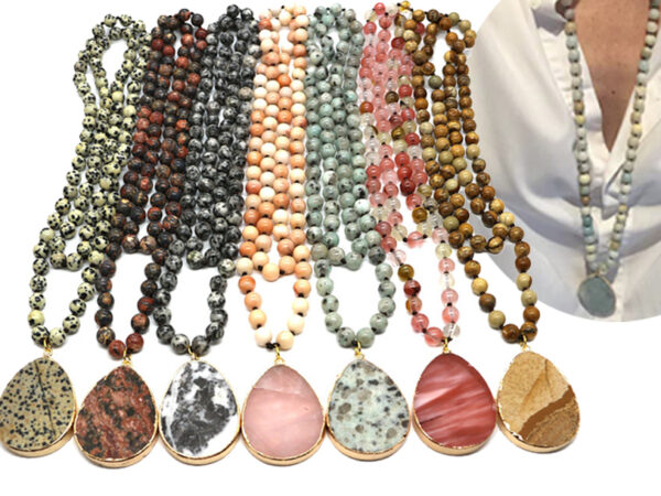 Natuursteen ketting met 50% korting!