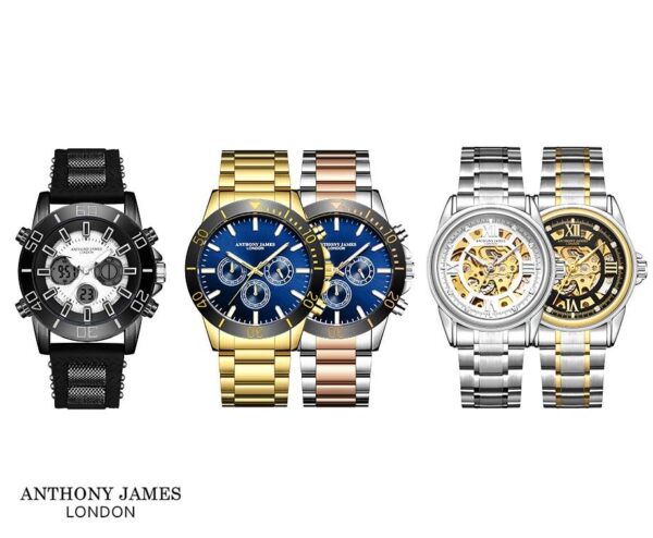 Anthony James Herenhorloge - Verkrijgbaar In Diverse Kleuren En Modellen! ...