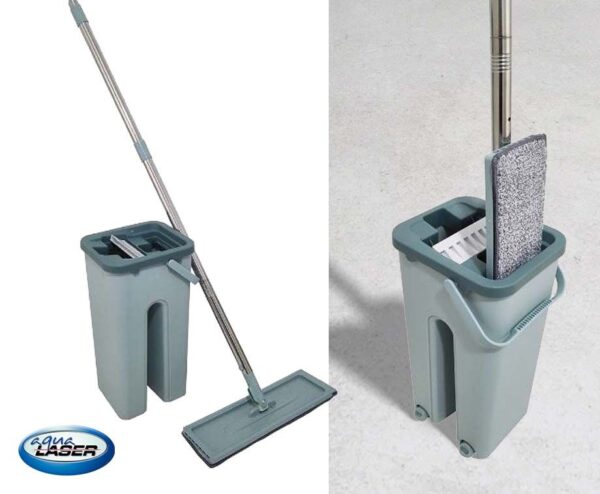 Aqua Laser Easy Flat Mop - Altijd Dweilen Met Schoon Water! ...