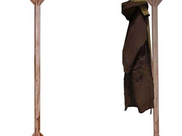 Houten staande kapstok