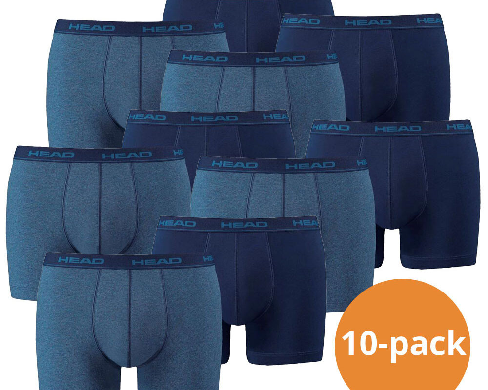 HEAD Boxershorts Basic 10-pack Blue Heaven
