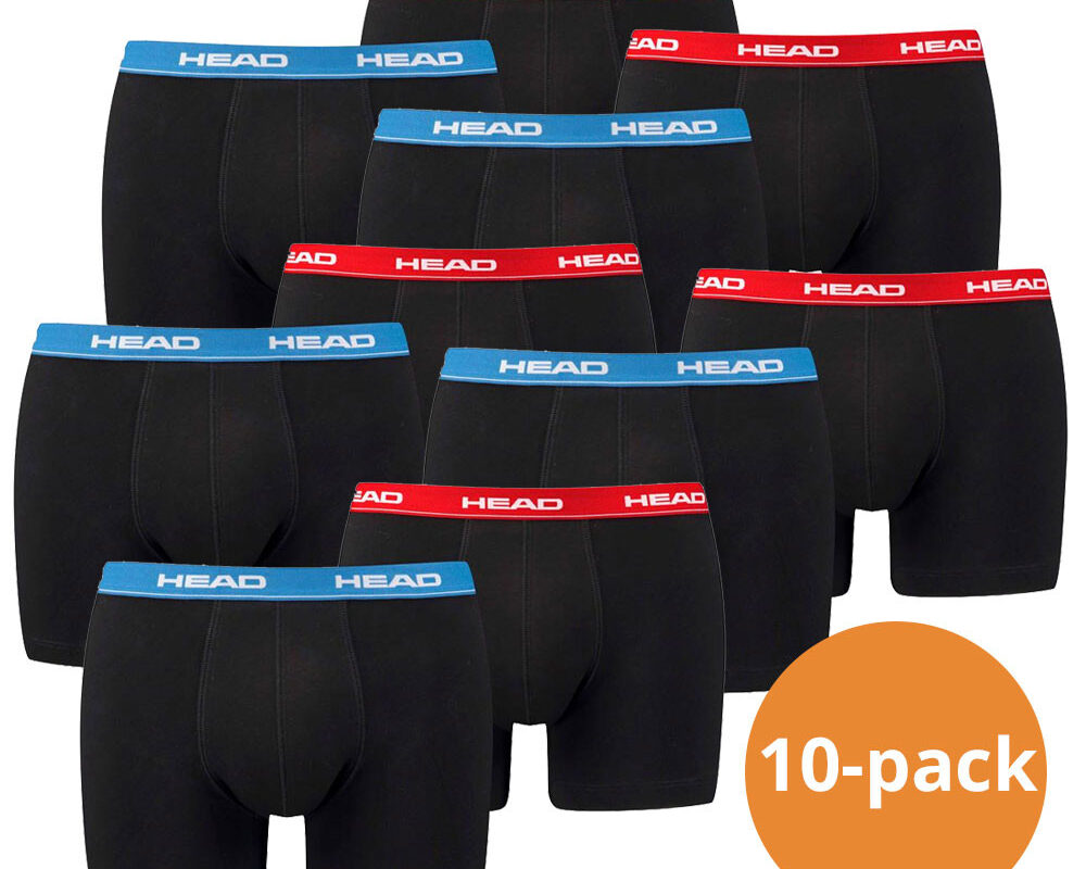 HEAD Boxershorts Basic 10-pack Red/Blue
