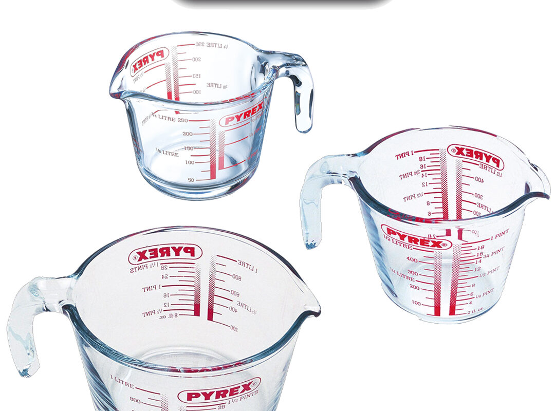 Pyrex maatbekers - set van 3