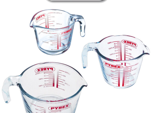 Pyrex maatbekers - set van 3