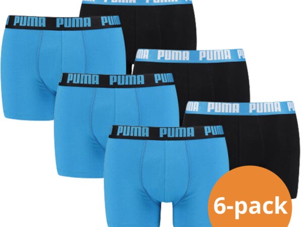 Puma Boxershorts Basic 6-pack Spring Break Blue Combo
