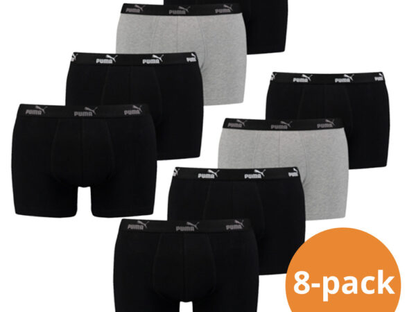 Puma Boxershorts Promo Solid 8-pack Black Combo