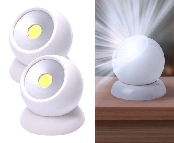 2-Pack Felle 360 Lampen - Met Magnetische Houder! ...