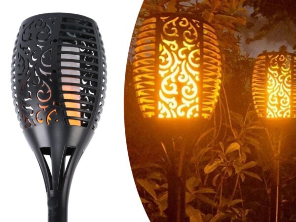 Solar tuinfakkel buitenlamp met korting