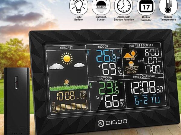 Draadloos Weerstation + Buitensensor