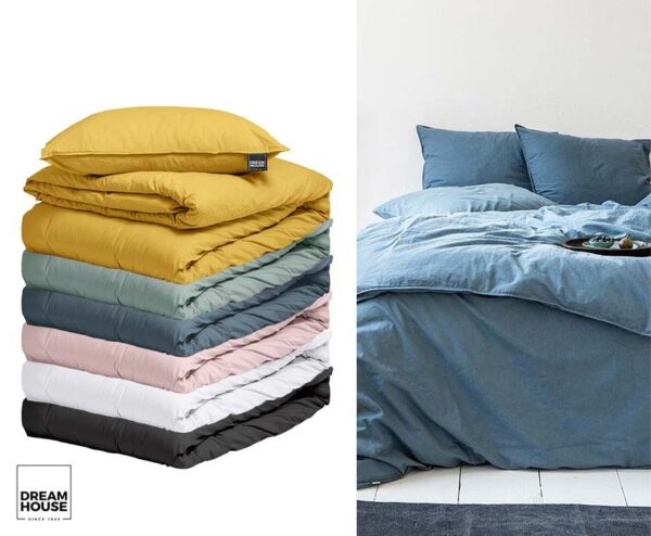 Dreamhouse Luxe Stonewashed Katoenen Dekbedovertrek - In 9 Frisse Kleuren! ...