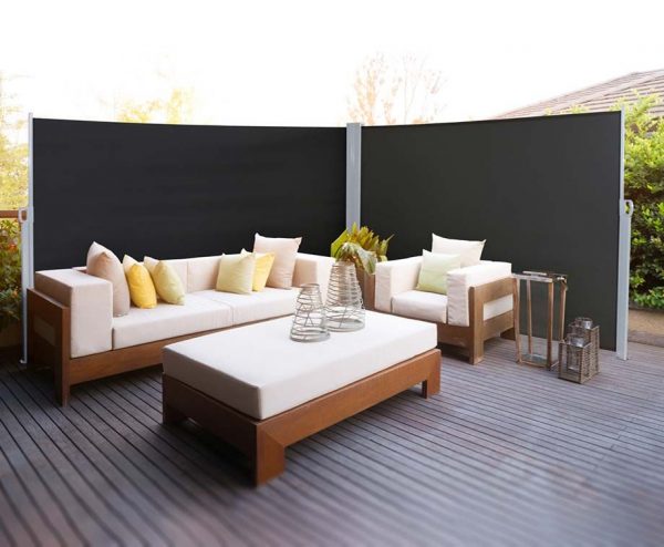 Dubbel Uittrekbaar Windscherm 6 Meter - Nooit Meer Last Van Wind! ...