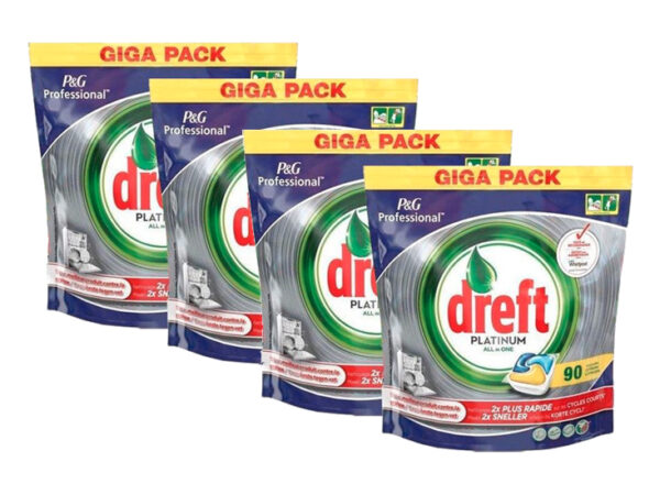 Dreft Platinum All in One Lemon Vaatwastabletten - 360 stuks