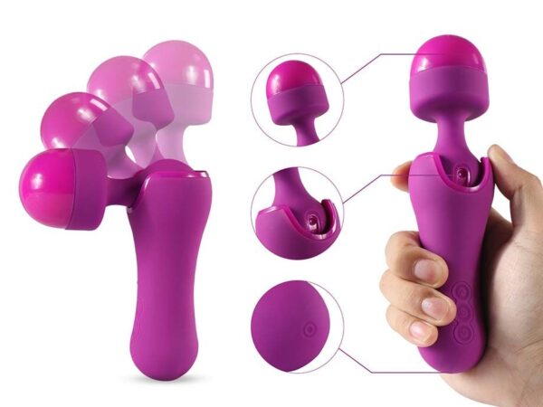 Mini Magic Wand Massager Vibrator - Met Verstelbare Hoek! ...