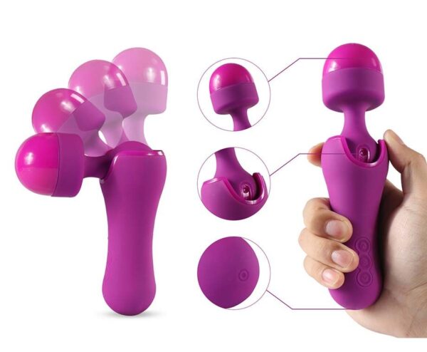 Mini Magic Wand Massager Vibrator - Met Verstelbare Hoek! ...