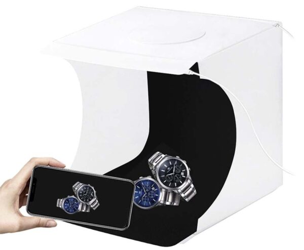 Opvouwbare Fotostudio Met LED Verlichting - Met Witte