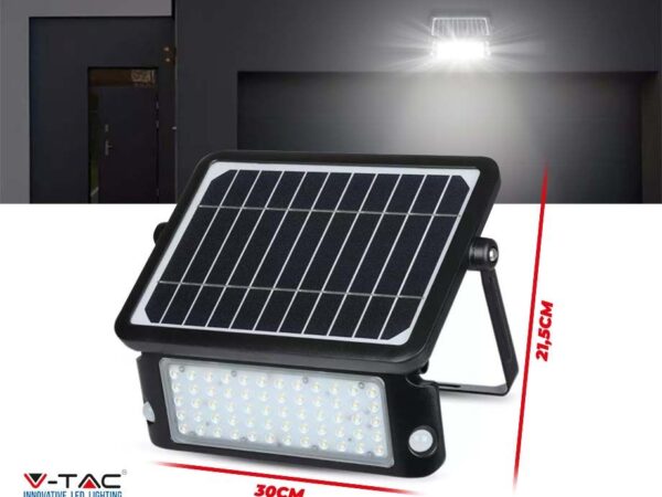 VT-787-10 Solar Beveiligingslamp XL - Supergroot Model Voor Extra Veel Lich ...