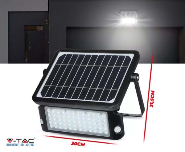 VT-787-10 Solar Beveiligingslamp XL - Supergroot Model Voor Extra Veel Lich ...