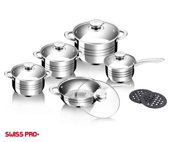 12-Delige Swiss Pro Pannenset - Complete Set Met Topkwaliteit Pannen! ...