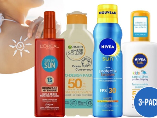 Zonnebrandcrèmes in de sale
