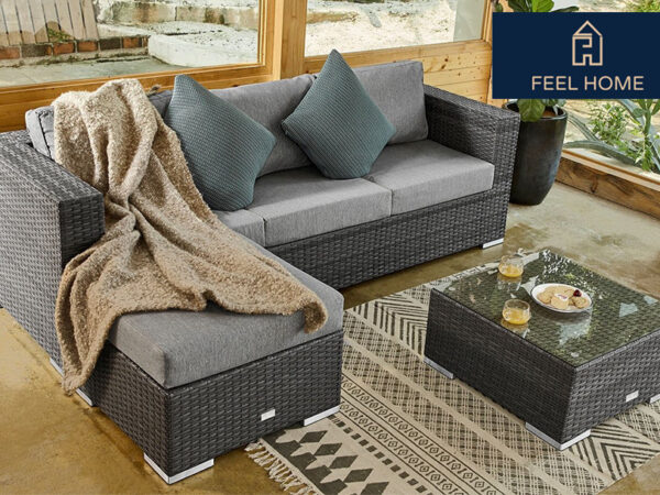 Wicker loungeset of ligbed met korting!