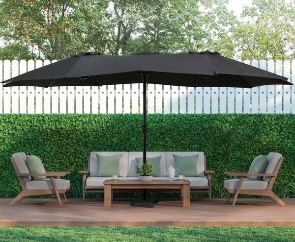 Dubbele Parasol - Voor Een Extra Grote Schaduwplek In De Tuin! ...